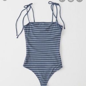 Abercrombie & Fitch Tie Shoulder Bodysuit